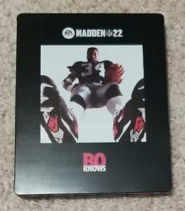*Sin juego* Madden NFL 22: "Bo Knows"" solo estuche Steelbook *Totalmente nuevo, sin sellar* - Imagen 1 de 4