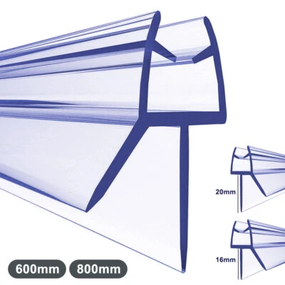 Rubber Plastic Shower Screen Seal Strip For 4-6mm Curved / Flat Glass Bath Door