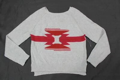 Suéter tejido gris y rojo Roxy Girl talla L Foto 1 de 4