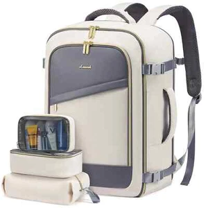 40L Flugzugelassene Handgepäck - Laptoptaschen mit 3 Packwürfel Unisex-Weekender - Bild 1 von 5