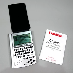 Franklin Collins English Dictionary & Thesaurus DMQ-1870 Handheld - VGC - Picture 1 of 12