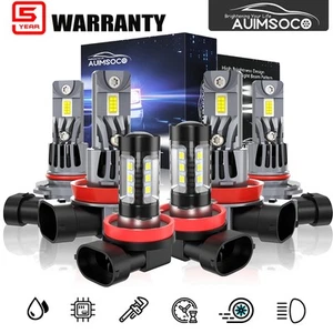 6PCS LED Headlight Bulbs Super Bright White For Nissan Juke 2015 2016 2017 - Picture 1 of 17