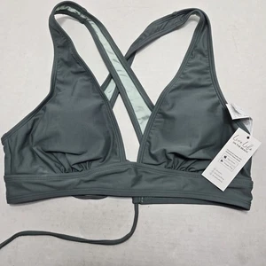 Top de bikini Cupshe talla mediana verde mar NUEVO con etiquetas - Imagen 1 de 6