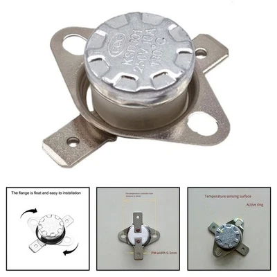Pack of 10 KSD301 Thermostats Reliable Snap Disc Switches for Heating Equipment - Image 1 of 3