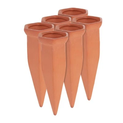 RELAXDAYS Tonkegel Bewässerung Bewässerungsspitzen 6er Set Bewässerungssystem Gießhilfe