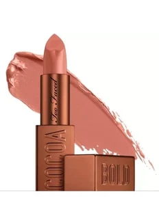 Too Faced Cocoa Bold Em-Power Cream Lipstick Hot Chocolate New in Box - Picture 1 of 4