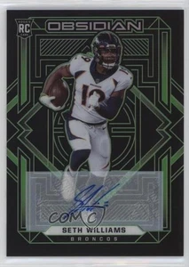 Obsidian Rookies 2021 grabado eléctrico verde/50 Seth Williams #157 novato automático radiocontrol - Imagen 1 de 4