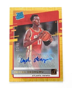 Donruss Rated Rookie Signature Gold Mojo Refractor Onyeka Okongwu 2020-21 06/10 - Imagen 1 de 2
