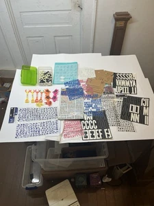 Plantillas Letras Etc Gran Lote Nuevas y Usadas - Imagen 1 de 8