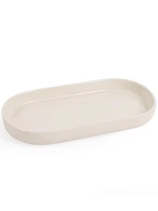 7" Ceramic Bathroom Vanity Tray - Bathroom Organizer Countertop Tray for Perf... - Picture 1 of 7
