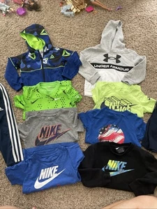 Lot of 10 Boys Under Armour Nike Youth 3t 4 XS Athletic Pants Shirts Shorts - Picture 1 of 23