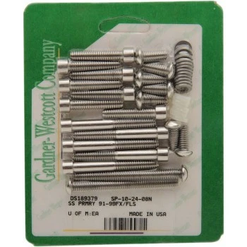 Kit de pernos de cabeza de enchufe de acero inoxidable primario GardnerWes Harley FL FX 91-99 SP102408N Foto 1 de 1