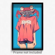 Art Poster - Crab Feeling Worried Wearing Obedient Impossible Shirt
