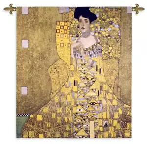 52x58 ADELE BLOCH BAUER Woman Gustav Klimt Tapestry Wall Hanging - Picture 1 of 1