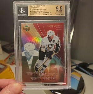 2005-06 McDonalds Upper Deck #SS1 Mario Lemieux Superstar Spotlight  BGS 9.5 