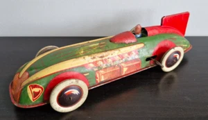 VINTAGE WELLS-BRIMTOY CLOCKWORK RACING CAR WITH FIXED KEY - Picture 1 of 11