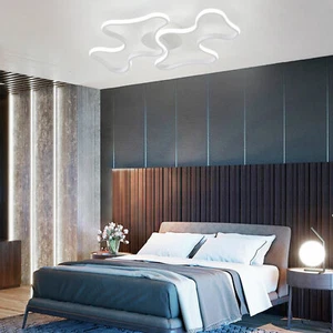 LED Ceiling Light Modern Flush Mounted Chandelier Lamp Living Room Home Decor - Picture 1 of 12