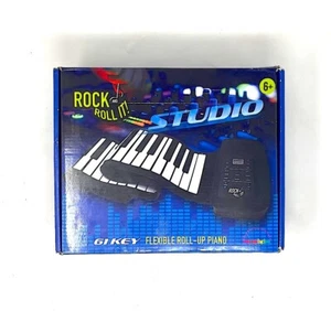 ROCK AND ROLL IT Studio Hand Roll Up Piano Model MUK PA61 w/ Battery , USB Cable - Picture 1 of 9
