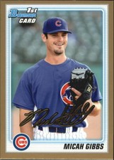 2010 Bowman Draft Prospects Gold Baseball Card Pick