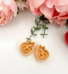 Cortadoras de arcilla Kitty San Valentín 2| Cortadoras de arcilla polimérica | Herramientas de joyería | Cerámica c - Imagen 1 de 6