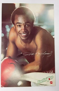 Vintage 1980's Sugar Ray Leonard 7-Up Promo Flyer 5-1/2" x 8-1/2" - Picture 1 of 1