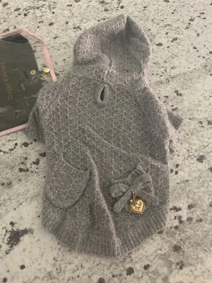 NWT Juicy Couture Pet Dog Cashmere Hoodie Outfit L - Image 1 of 4