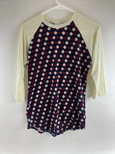 LuLaRoe Randy Shirt Women's Size XS Multicolor 3/4 Sleeve Patriotic Round neck - Picture 1 of 8