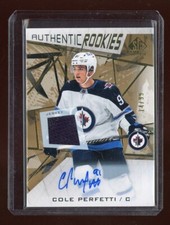 2021-22 SP Game Used Gold Jersey Autographs #160 Cole Perfetti 14/99 *S4892