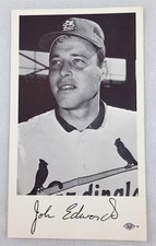 1968 John Edwards, St. Louis Cardinals Team Issue LPIU Union Label Photo