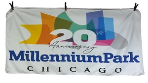 Toalla de playa vintage Chicago Millennium Park 20 aniversario pasteles raros - Imagen 1 de 3