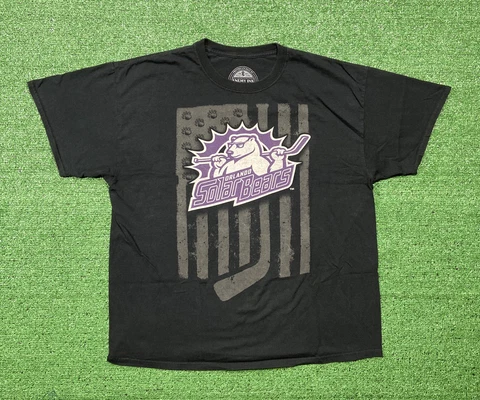 Orlando Solar Bears Shirt Mens Size XL Graphic T-Shirt Enemy Ink Black Purple Cover