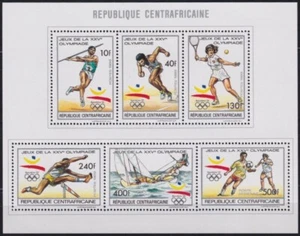 F-EX54276 CENTRAL AFRICA MNH 1992 PERF SHEET BARCELONA OLYMPIC GAMES ATHLETISM - Picture 1 of 1