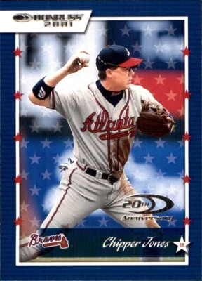 Donruss #4 Chipper Jones Atlanta Braves 2001 Foto 1 de 2