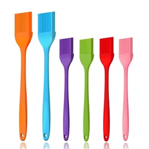 6Pack Silicone Pastry Brush Heat Resistant Basting Brushes Oil Butter Spreader - Picture 1 of 7