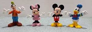 Lot of 4 2013 Mattel Disney figures mickey and gang Bend at waist Cake Toppers - Picture 1 of 17