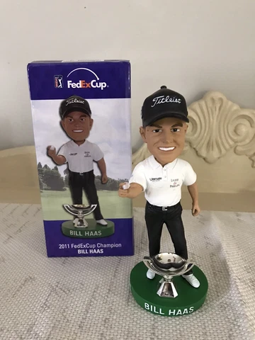 BILL HAAS 2011 PGA FedEx Cup Champion Trophy Bobblehead, Golf Rare Cover