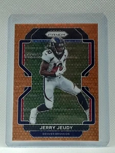 Jerry Jeudy 2021 Prizm Football - #199 NO HUDDLE ORANGE - Denver Broncos - Picture 1 of 2