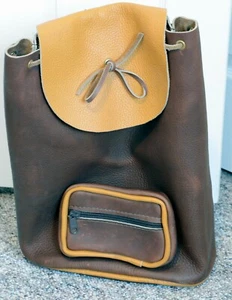 Großer Lederrucksack - Leelanau Trading Co. - Bild 1 von 3