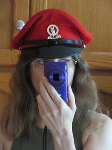 QE 11 15th 19th Hussar Officers Peak Cap with Badge. 56cm Around Inside - Picture 1 of 13