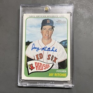 JAY RITCHIE 2014 TOPPS HERITAGE REAL ONE AUTOGRAPH AUTO Red Sox
