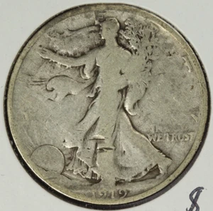 1919 Walking Liberty Silber Half Dollar 50C-G - Bild 1 von 2