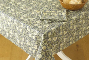 William Morris Pimpernel Cream 132 cm x 178 cm Floral Cotton Tablecloth - Picture 1 of 5