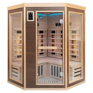 XL Luxus LED Infrarotsauna - Infrarotkabine 140x140 Dual-Therm Vollspektrum 2025 - Bild 1 von 9
