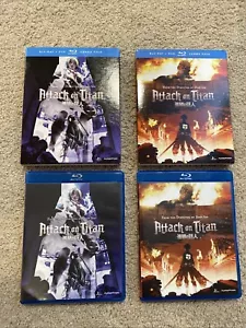 Attack on Titan Limited Edition Season 1 Part 1 & 2 (8 Disc DVD Blu-Ray) - Picture 1 of 4