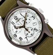 Timex Military MK1 Aluminio Reloj Hombre Cronógrafo TW2R67900 Iluminación Nuevo