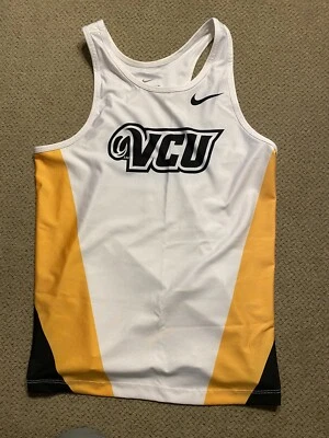 Womens Nike Pro Elite VCU Rams Track & Field Running Singlet Small S White - Image 1 of 2