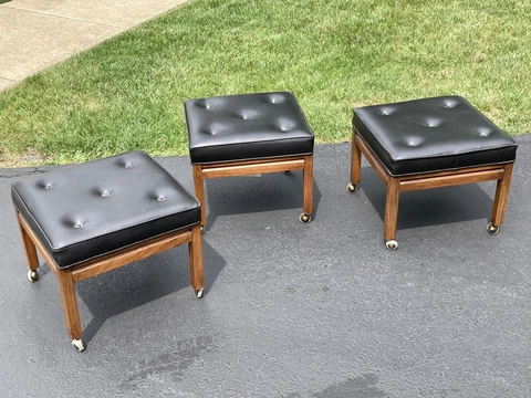 Three Mid Century Modern Founders Ottomans Cover