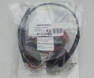POLY Blackwire C3220 Stereofoniczna opaska na głowę Mikrofon USB-A Zestaw słuchawkowy 209745-201 NOWA TORBA - Zdjęcie 1 z 2
