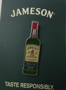 Jameson Irish Whiskey Enamel Hat Pin Taste Responsibility Alcohol Bottle - Picture 1 of 4