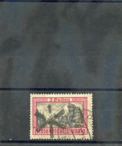 DANZIG Sc 195 (MI 208) F-VF USADO 1924 2G MARRÓN OSCURO PÚRPURA Y NEGRO $225 - Imagen 1 de 1